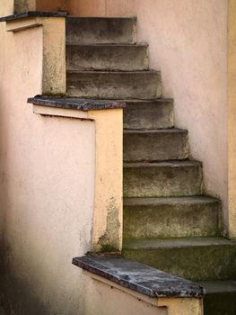 still life background old staircase in the castle