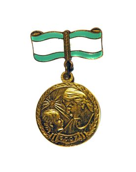 Medal of Motherhood 2st degree on a white background