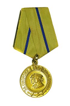 Medal "For the Defence of Sevastopol" on a white background