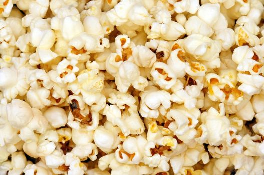 
Popcorn close up as a background