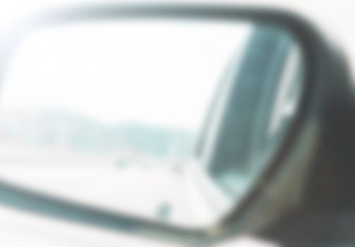 blurred car mirror can be used as background