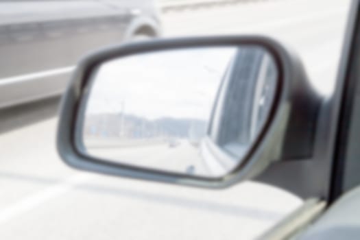 blurred car mirror can be used as background