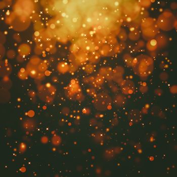 glittering stars on bokeh background