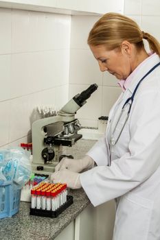 scientific woman in a lab