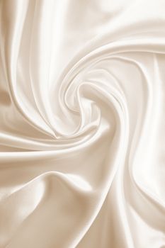 Smooth elegant golden silk can use as wedding background. In Sepia toned. Retro style