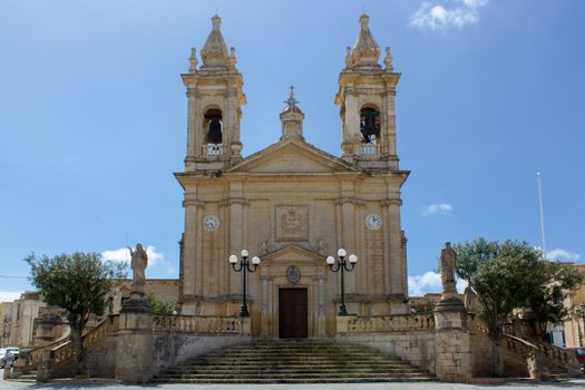 Sannat parrocchia dedicata a S. Margherita di Antiochia, nell'isola di Gozo, Malta