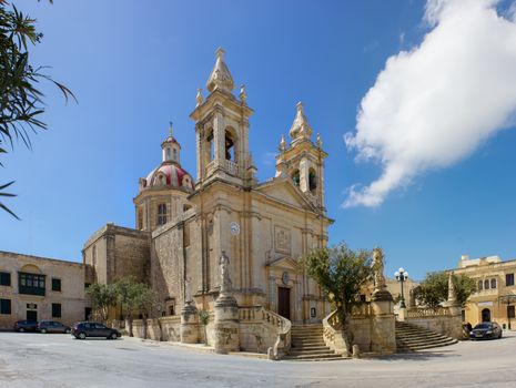 Sannat parrocchia dedicata a S. Margherita di Antiochia, nell'isola di Gozo, Malta