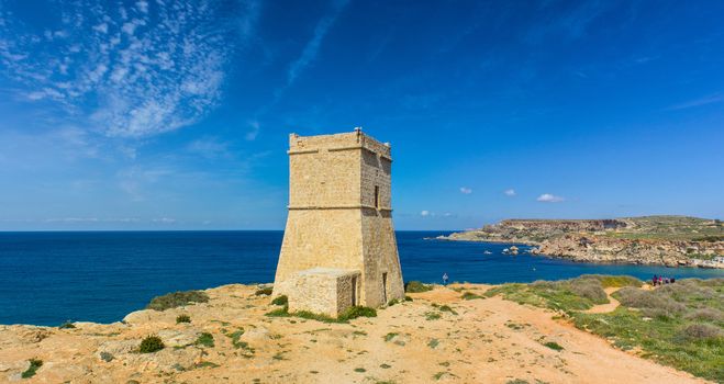 typical watchtower military purposes on the coasts of Malta
