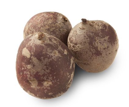 beet roots isolated on a white background