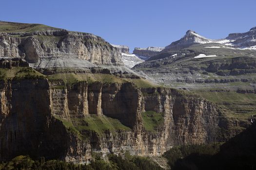 landscape of high mountain