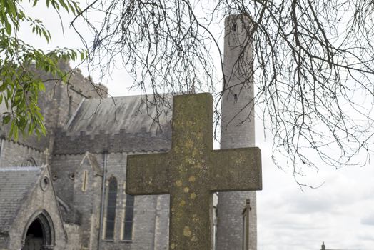 cross at ancient graveyard in St Canices