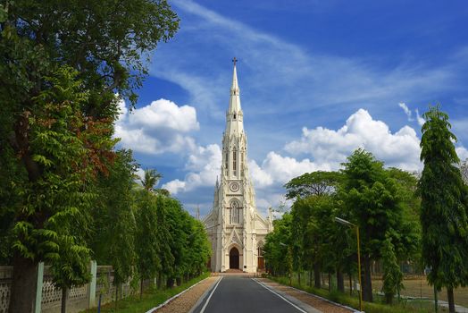 Beautiful Interior of Loyola 
cathedral Chennai