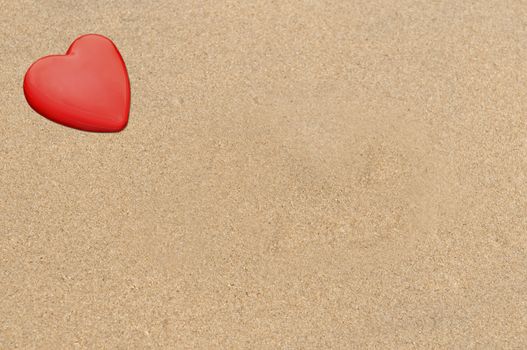 Valentine day celebration with sand background