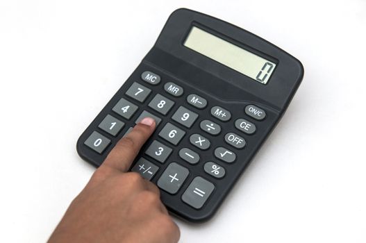 Hand and calculator concept of finance and accounting
