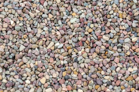Colorful pebbles forming a beautiful natural background