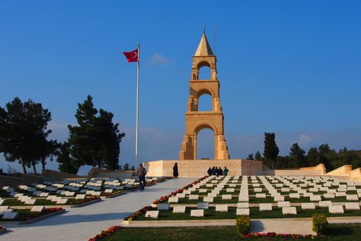 Turkish war memorial commemorating the men of the Turkish 57th Infantry Regiment who died during the Battle of Gallipoli.