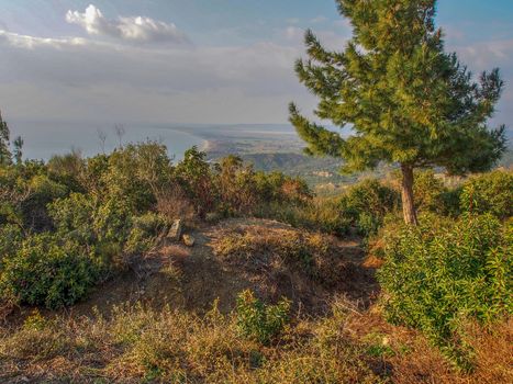 Remains of the 1915 ANZAC trenches at Gallipoli from World War 1, 100 years old.