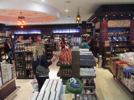 Dubai Duty Free at Dubai International Airport in the UAE. It is the worlds largest airport retailer based on turnover.