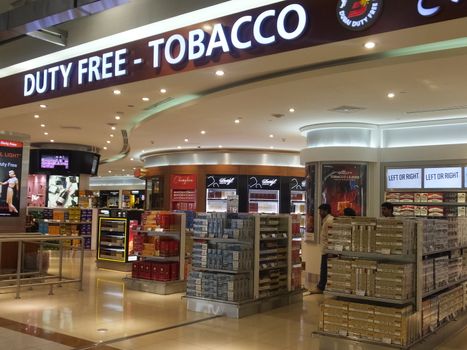 Dubai Duty Free at Dubai International Airport in the UAE. It is the worlds largest airport retailer based on turnover.