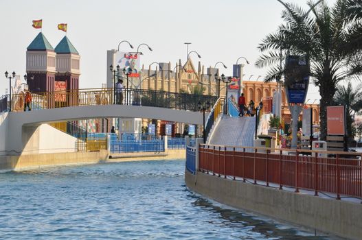 Global Village in Dubai, UAE. The Global Village is claimed to be the world's largest tourism, leisure and entertainment project.