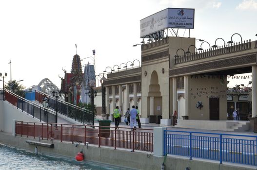 Global Village in Dubai, UAE. The Global Village is claimed to be the world's largest tourism, leisure and entertainment project.