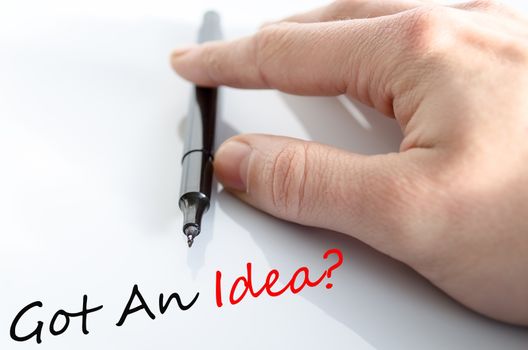 Got An Idea Concept Isolated Over White Background