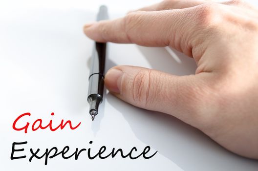 Gain Experience Concept Isolated Over White Background