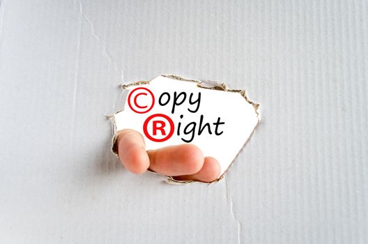 Copyright Concept Isolated Over White Background