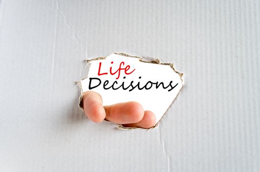 Life Decisions Concept Isolated Over White Background