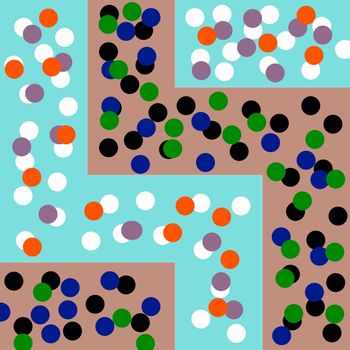 Digital computer graphic - abstraction background with a circles for design.