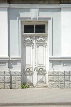 old door on street