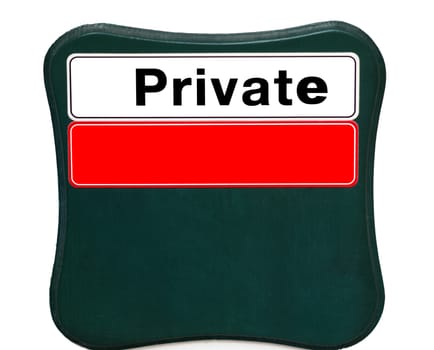 Plate Private with space for your design