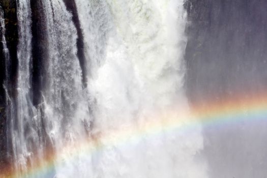 The Victoria falls is the largest curtain of water in the world (1708 meters wide). The falls and the surrounding area is the National Parks and World Heritage Site - Zambia, Zimbabwe 