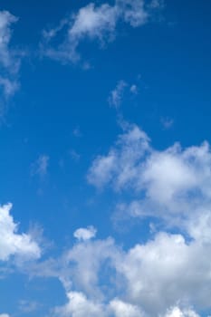 View white cloud with blue sky background