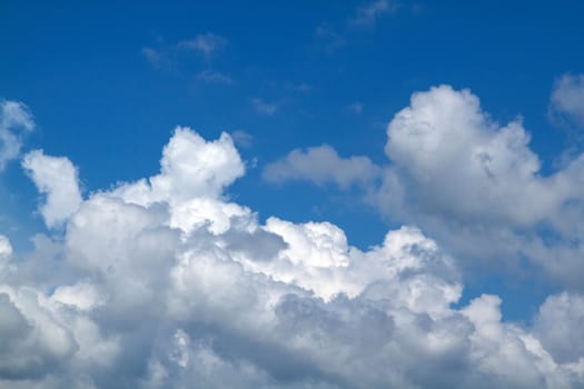 View white cloud with blue sky background