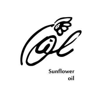 Design element sunflower oil for your ideas