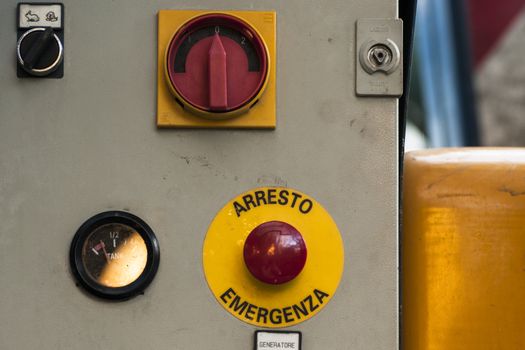 the detail of the emergency commands and stopping of an elevator