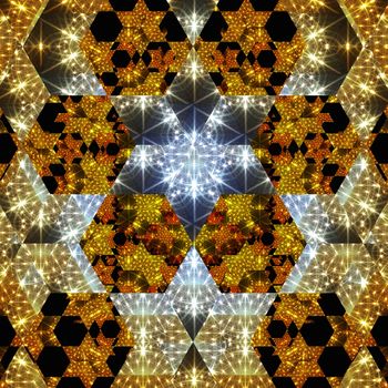 Digital Illustration of a kaleidoscopic Pattern