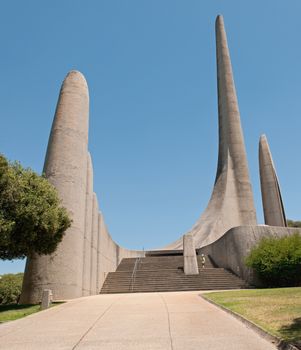 PAARL, SOUTH AFRICA - DECEMBER 11, 2014: Monument commemorating the development of the Afrikaans language