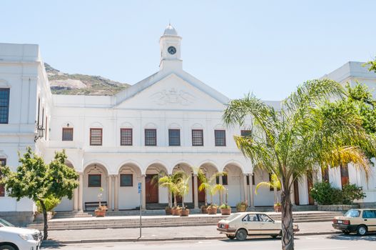 PAARL, SOUTH AFRICA - DECEMBER 11, 2014:  The Town Hall in Paarl. Paarl is the Dutch for pearl