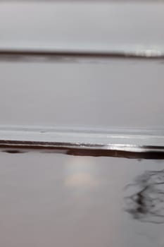 Ingredients for preparation of artisanal chocolate bar with dried fruits