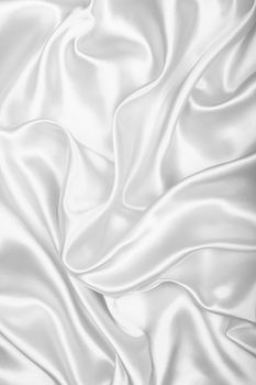 Smooth elegant white silk or satin can use as wedding background