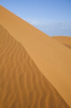 Desert dunes in Morocco, colorful vibrant travel theme