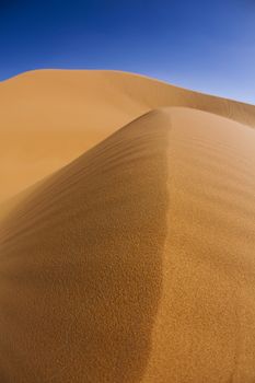 Desert dunes, colorful vibrant travel theme