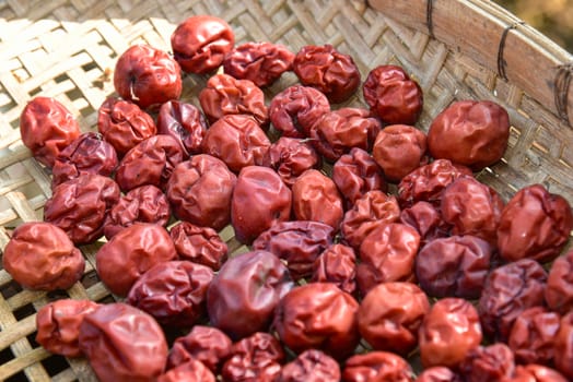 Dried red date or Chinese jujube.