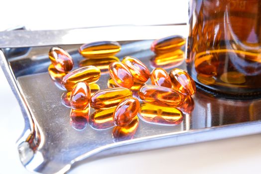 Lecithin gel vitamin supplement capsules