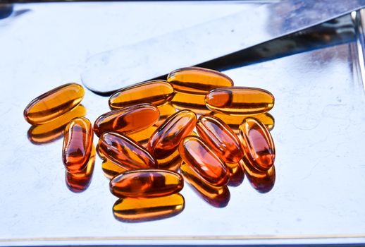 Lecithin gel vitamin supplement capsules
