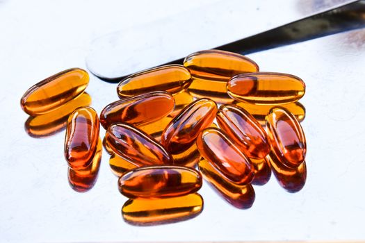 Lecithin gel vitamin supplement capsules