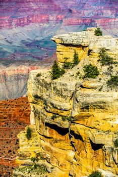 Grand Canyon sunny day with blue sky