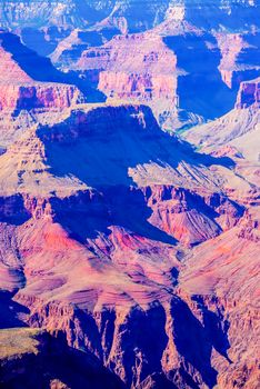 Grand Canyon sunny day with blue sky